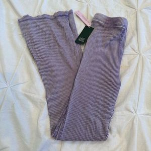 Purple flare pants